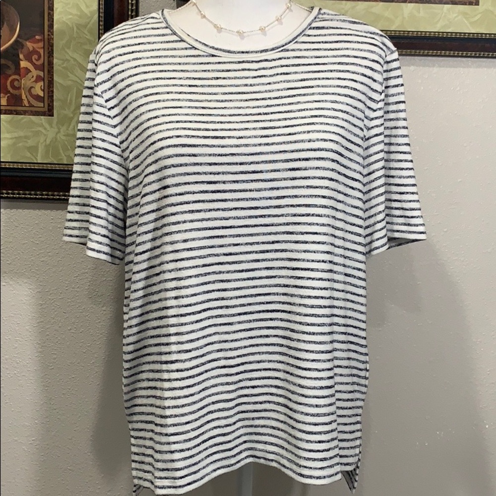 BANANA REPUBLIC women’s  striped  t-shirt size XL